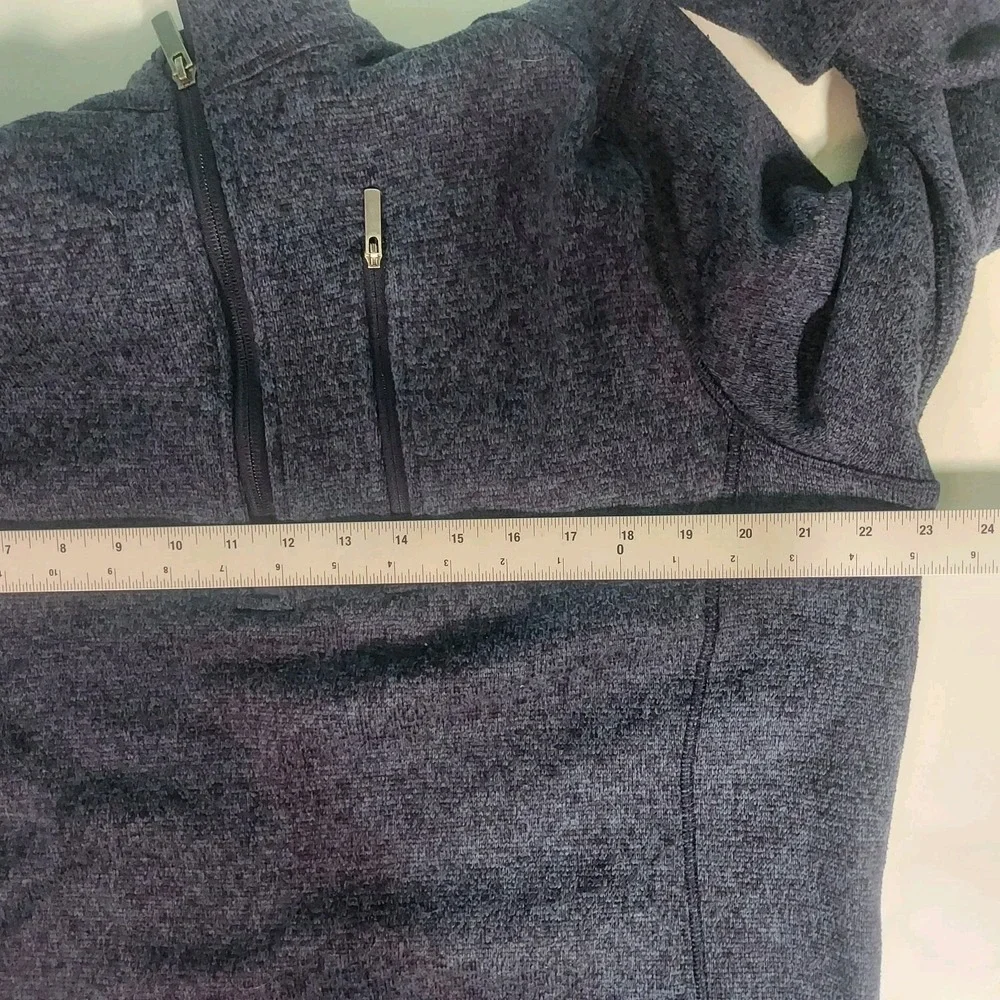 Woolrich Pullover 1/4 Zip Mock Neck Sweater Mens L Blue Preppy Outdoors Classic‎